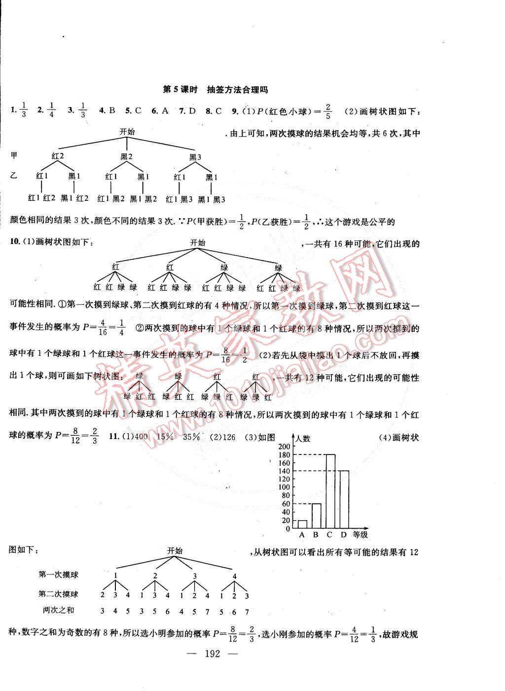 2015年金鑰匙1加1課時作業(yè)加目標(biāo)檢測九年級數(shù)學(xué)下冊國標(biāo)江蘇版 第18頁