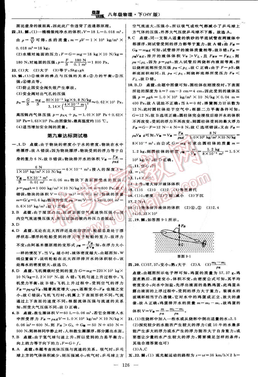 2015年點(diǎn)撥訓(xùn)練八年級(jí)物理下冊(cè)滬粵版 第4頁