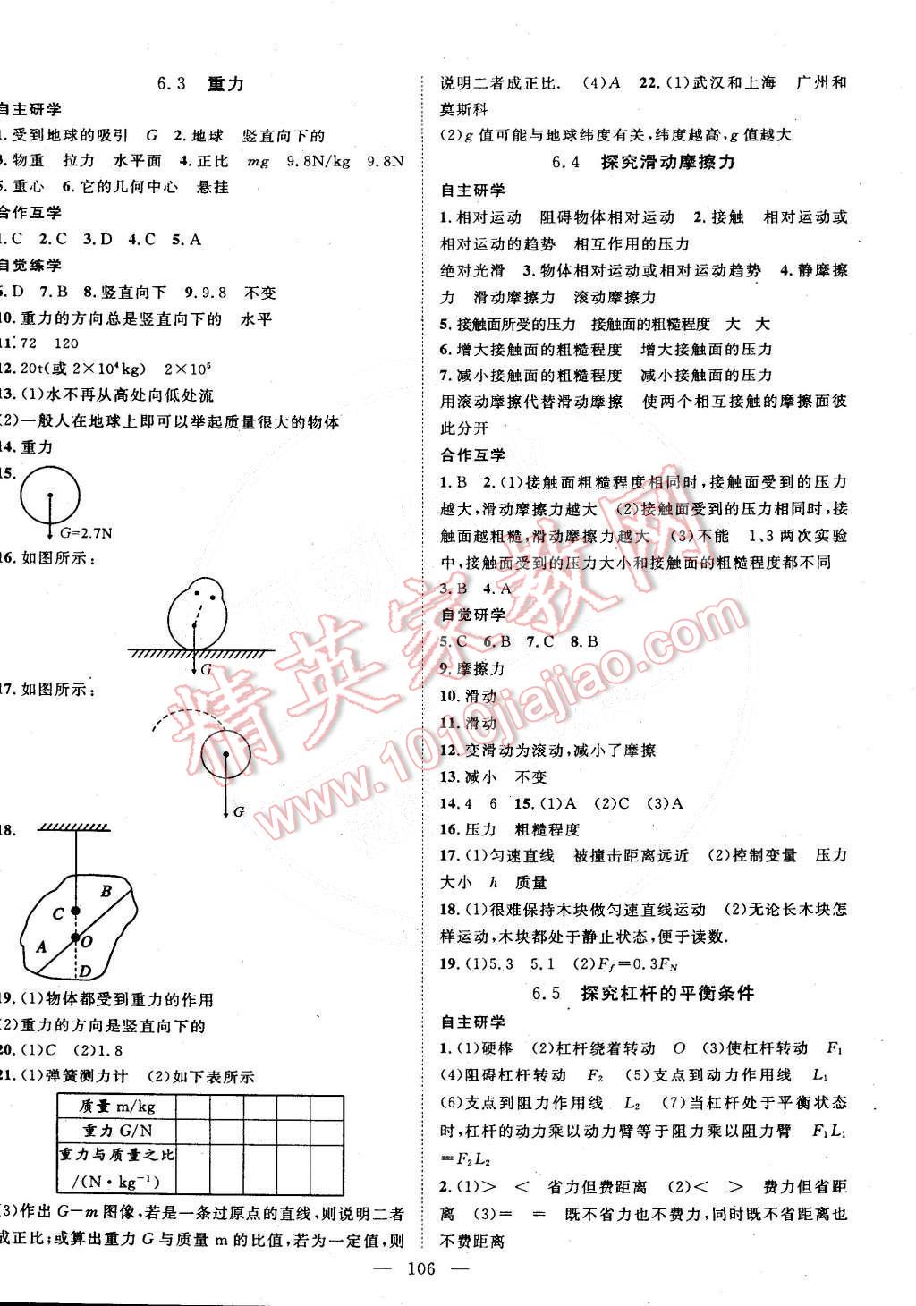 2015年名師學(xué)案八年級(jí)物理下冊(cè)粵滬版 第2頁