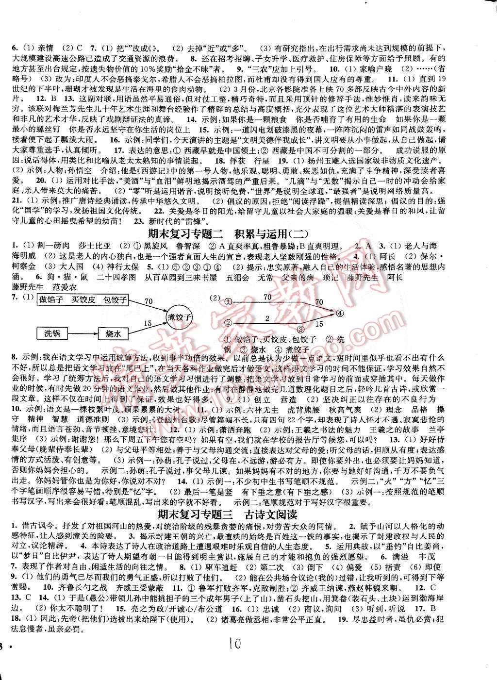 2015年通城學(xué)典活頁檢測九年級語文下冊蘇教版 第10頁