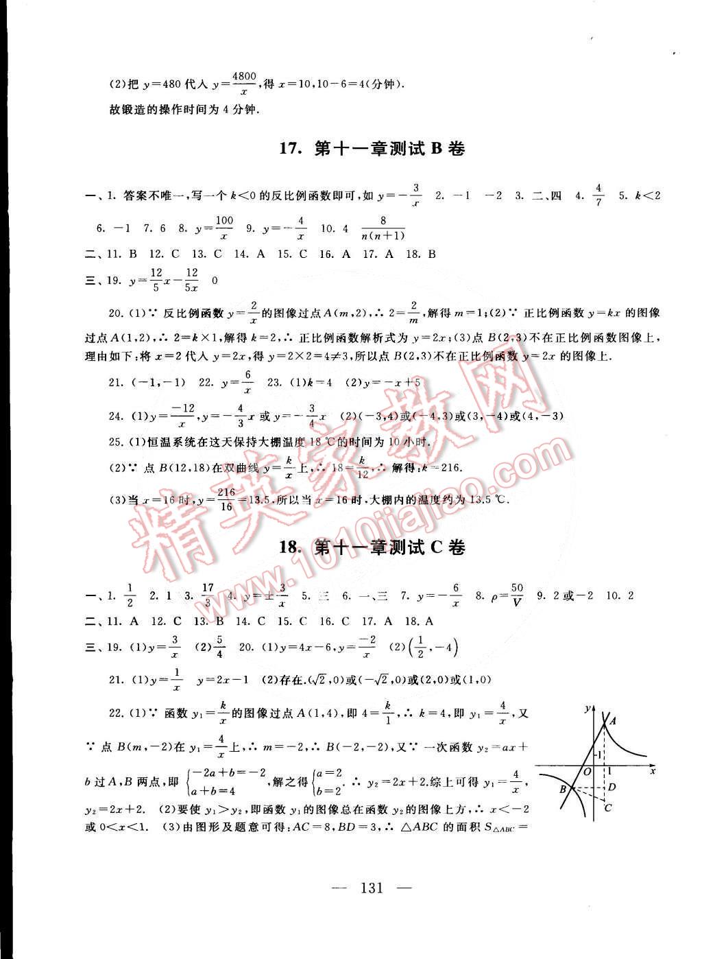 2015年啟東黃岡大試卷八年級數(shù)學(xué)下冊蘇科版 第11頁