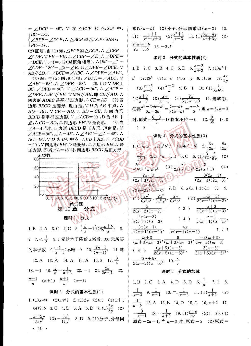 2015年高效精練八年級數(shù)學下冊江蘇版 第10頁