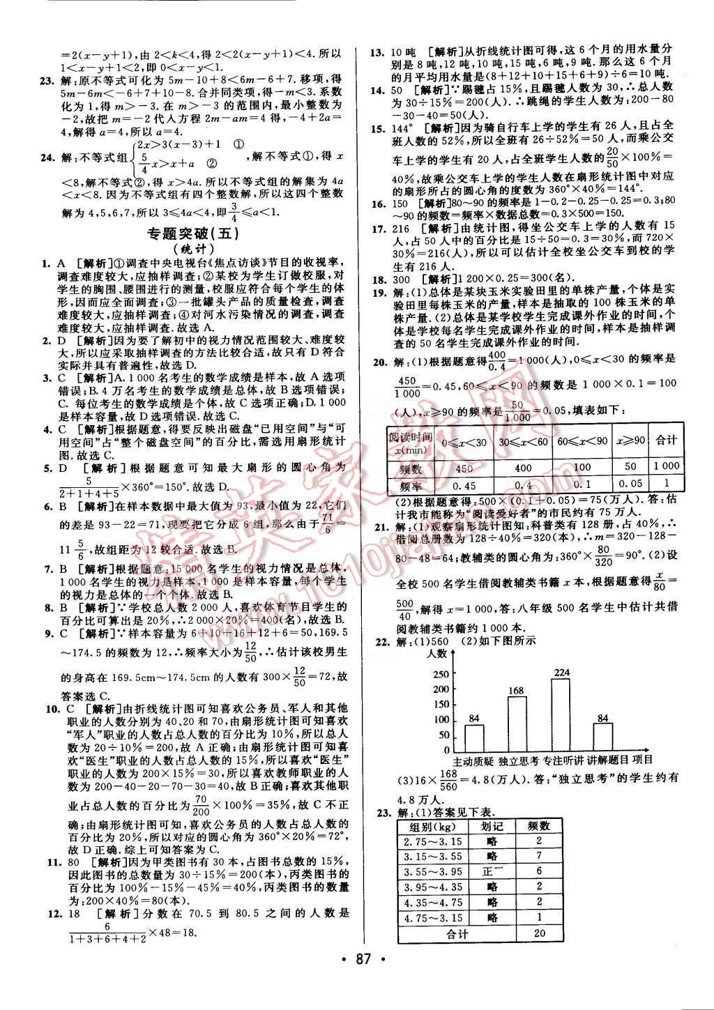 2015年期末考向標(biāo)海淀新編跟蹤突破測(cè)試卷七年級(jí)數(shù)學(xué)下冊(cè)人教版 第11頁(yè)