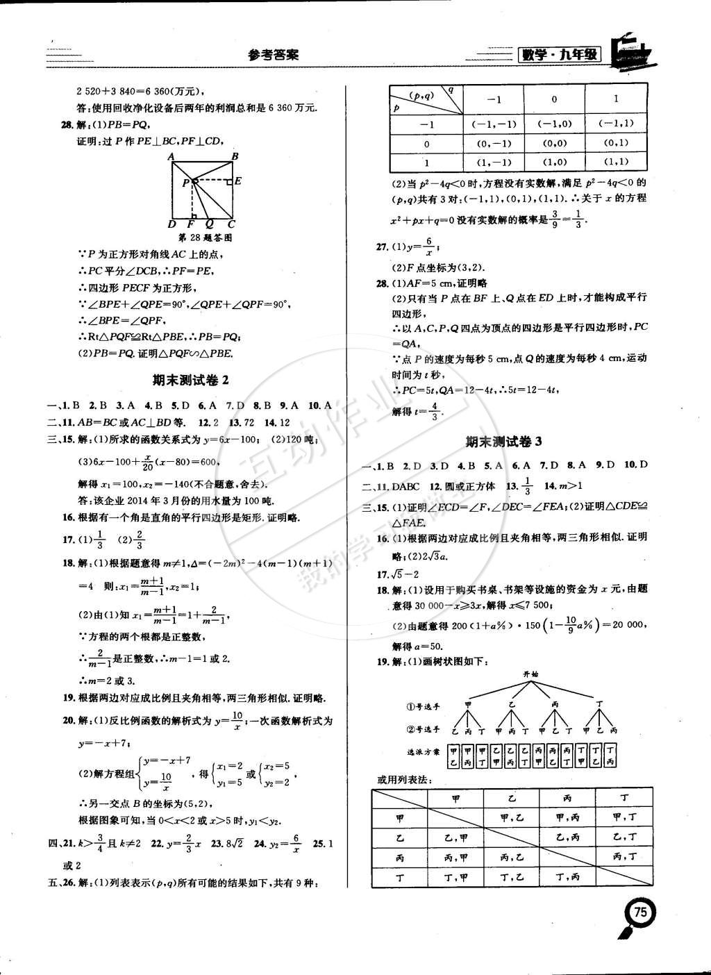 2015年寒假新動向期末假期銜接九年級數(shù)學(xué)北師大版 第5頁