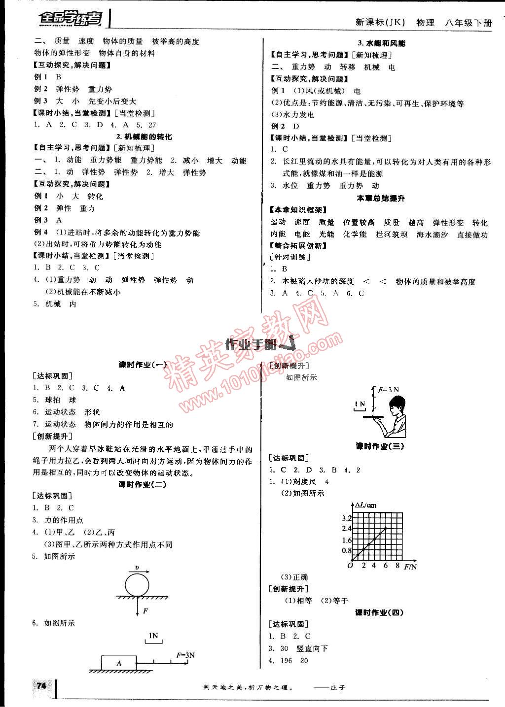 2015年全品學(xué)練考八年級(jí)物理下冊(cè)教科版 第6頁(yè)