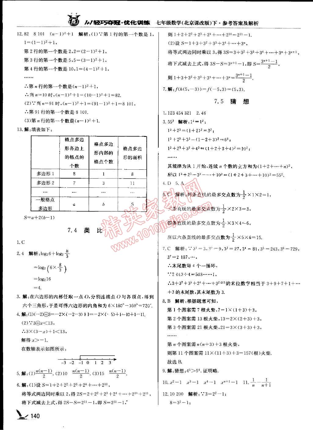 2015年1加1輕巧奪冠優(yōu)化訓(xùn)練七年級(jí)數(shù)學(xué)下冊(cè)北京課改版銀版 第19頁(yè)