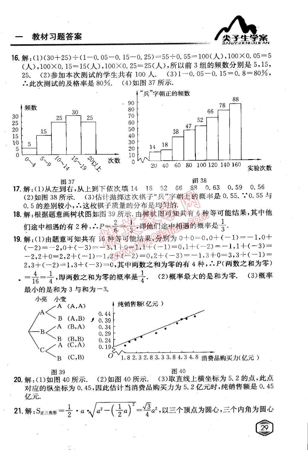 課本九年級數(shù)學(xué)下冊青島版 第28頁