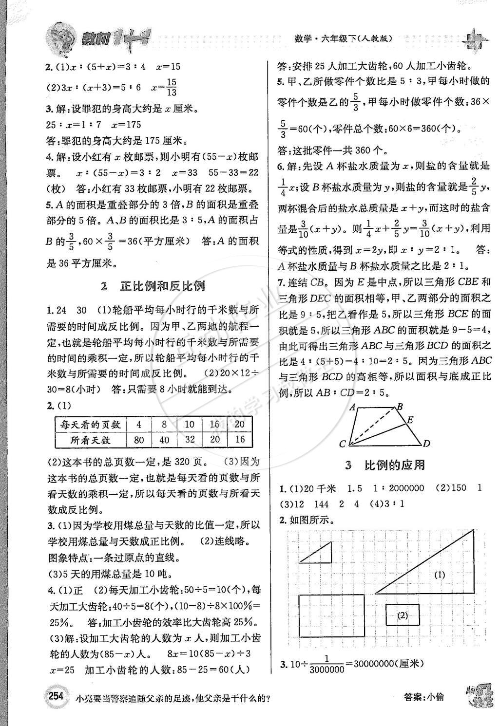 2015年教材1加1六年级数学下册人教版 第8页