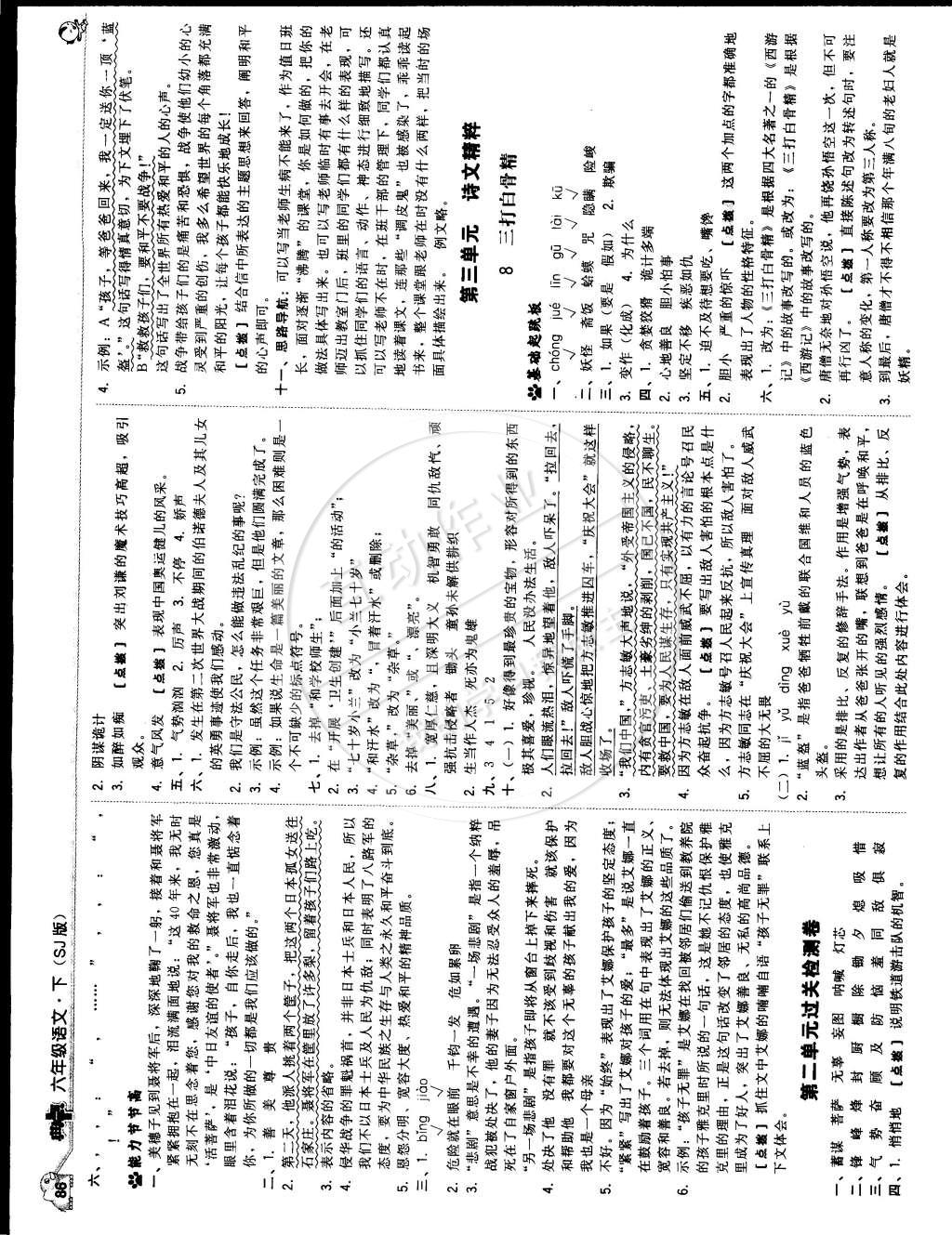 2015年綜合應用創(chuàng)新題典中點六年級語文下冊蘇教版 第4頁