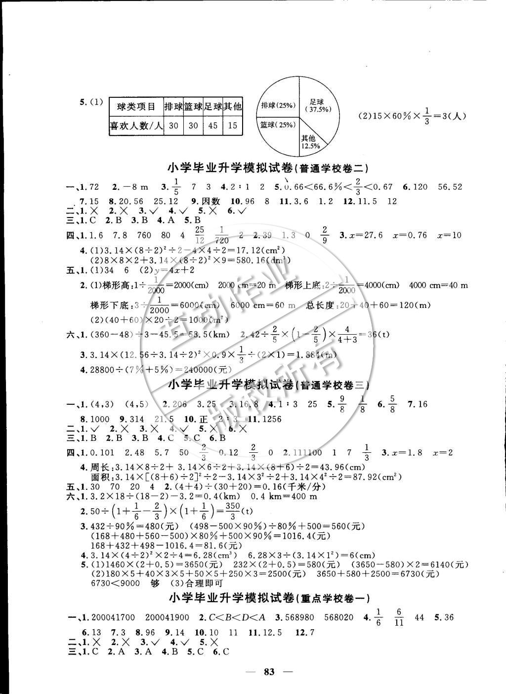 2015年一線名師全優(yōu)好卷六年級數(shù)學(xué)下冊人教版 第7頁