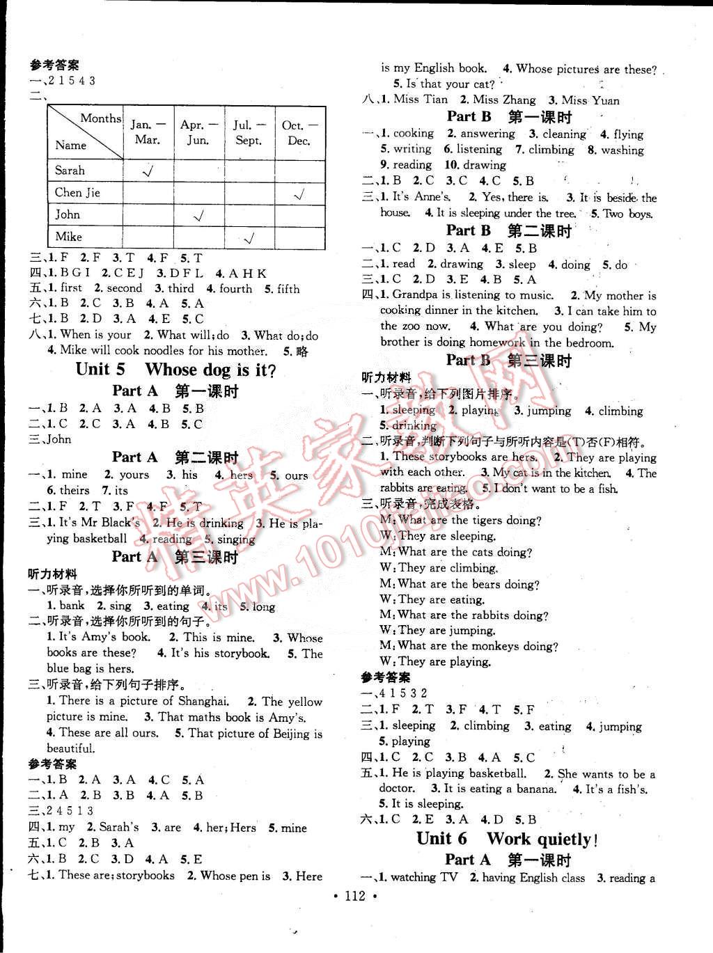 2015年名校課堂助教型教輔五年級英語下冊人教PEP版 第4頁