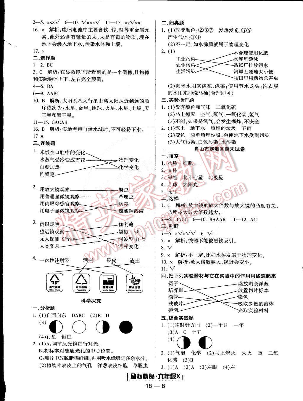 2015年勵(lì)耘書(shū)業(yè)浙江期末六年級(jí)科學(xué)下冊(cè) 第8頁(yè)