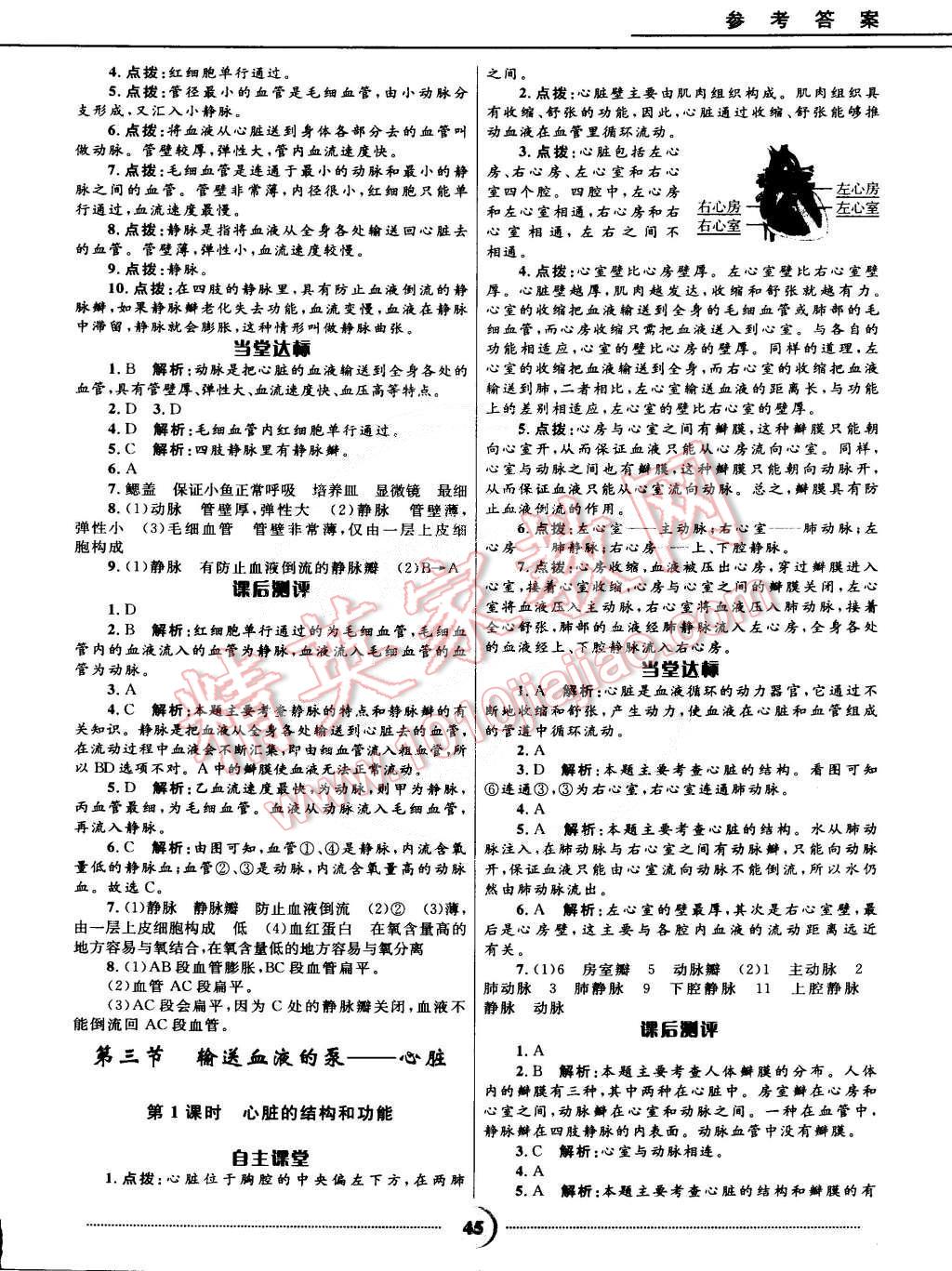 2015年奪冠百分百初中精講精練七年級(jí)生物下冊(cè)人教版 第9頁(yè)