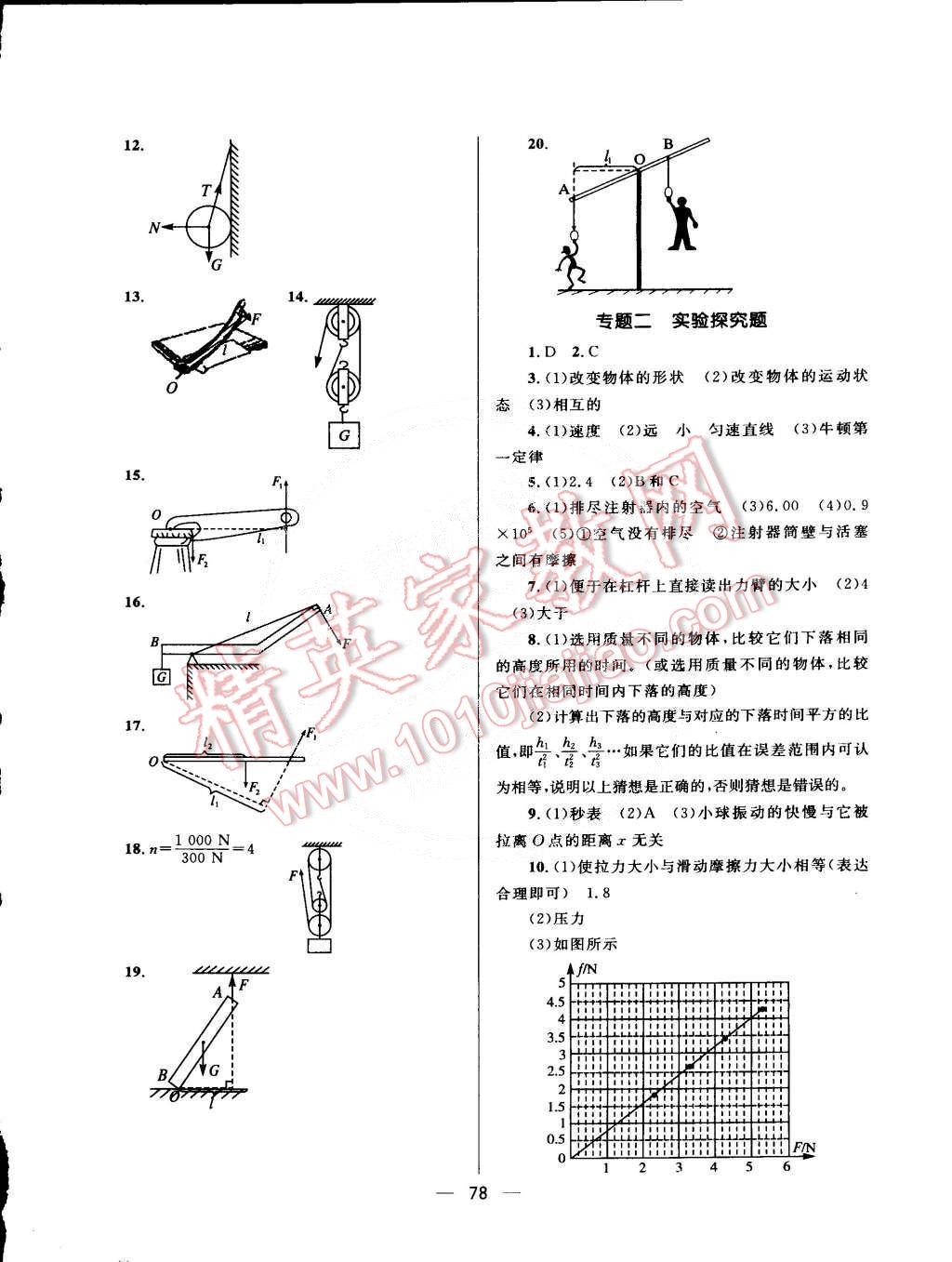 2015年奪冠百分百初中優(yōu)化測(cè)試卷八年級(jí)物理下冊(cè)人教版 第6頁(yè)