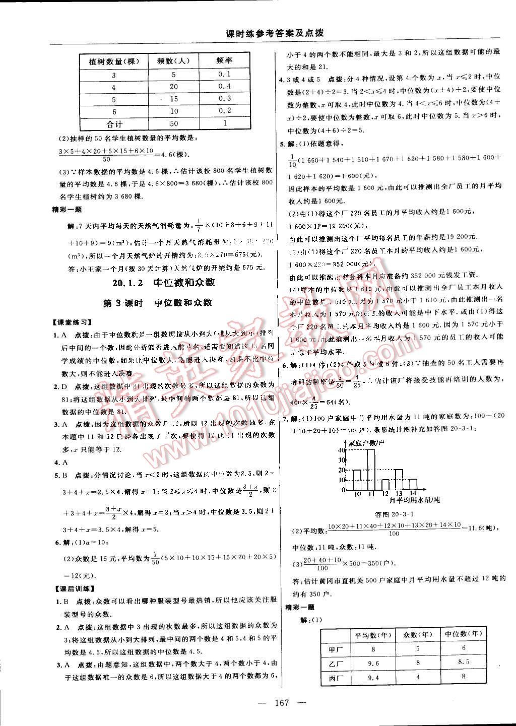 2015年點(diǎn)撥訓(xùn)練八年級(jí)數(shù)學(xué)下冊(cè)人教版 第37頁