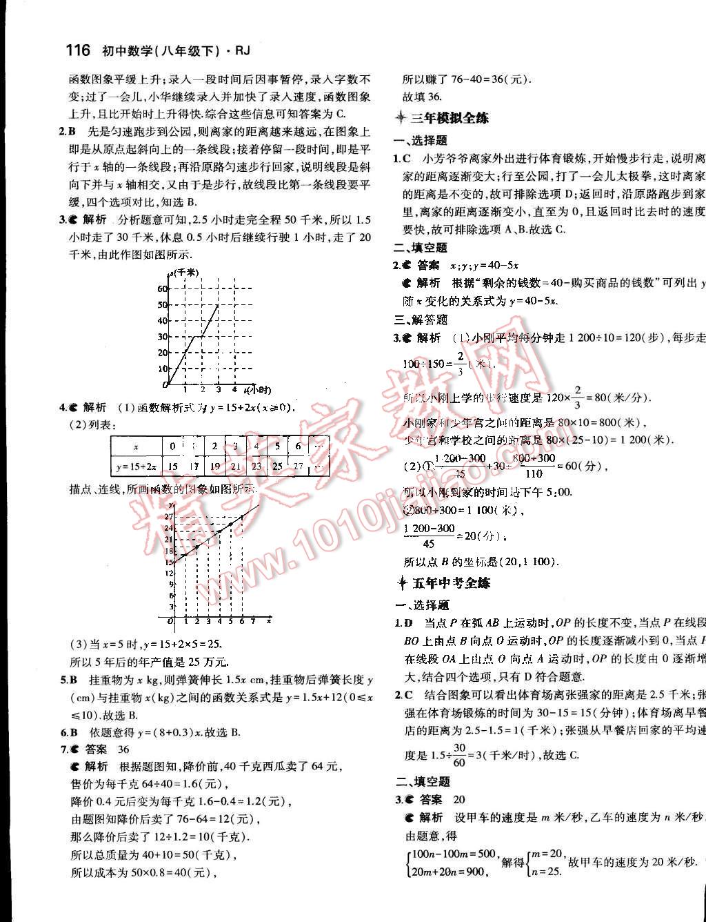 2015年5年中考3年模擬初中數(shù)學(xué)八年級下冊人教版 第24頁