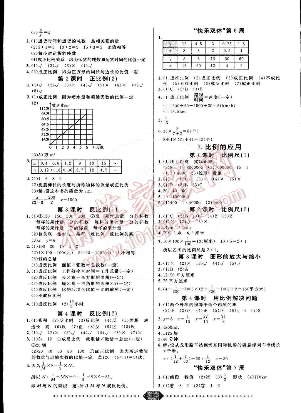 2015年陽(yáng)光計(jì)劃第一步六年級(jí)數(shù)學(xué)下冊(cè)人教版 第4頁(yè)