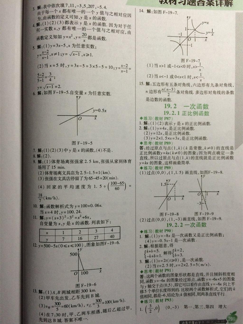 课本八年级数学下册人教版 第60页