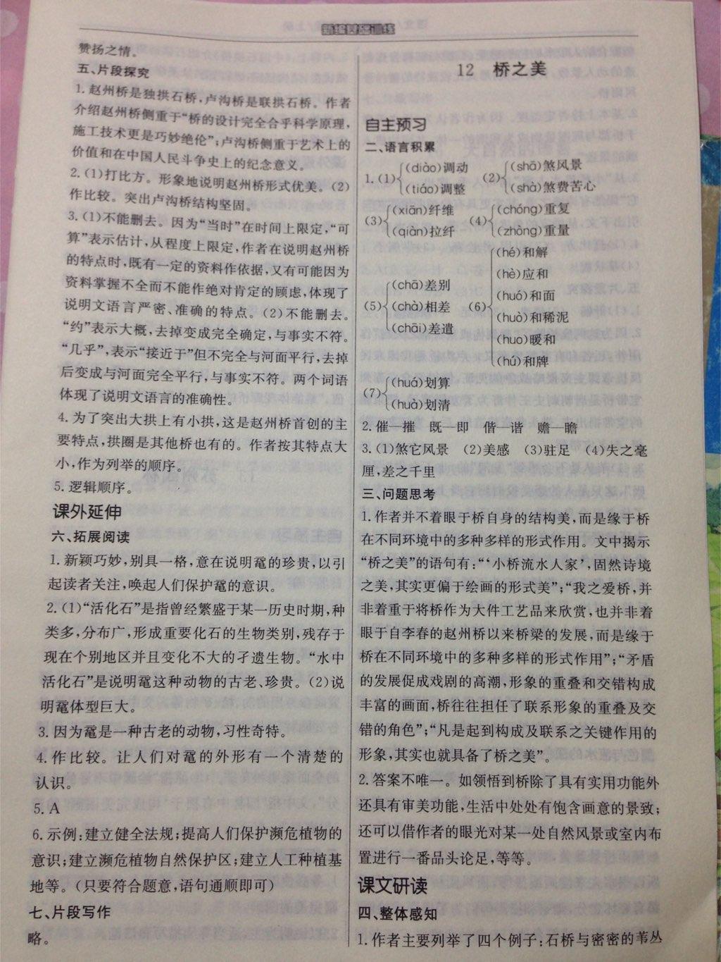 2014年新編基礎訓練八年級語文上冊人教版 第10頁