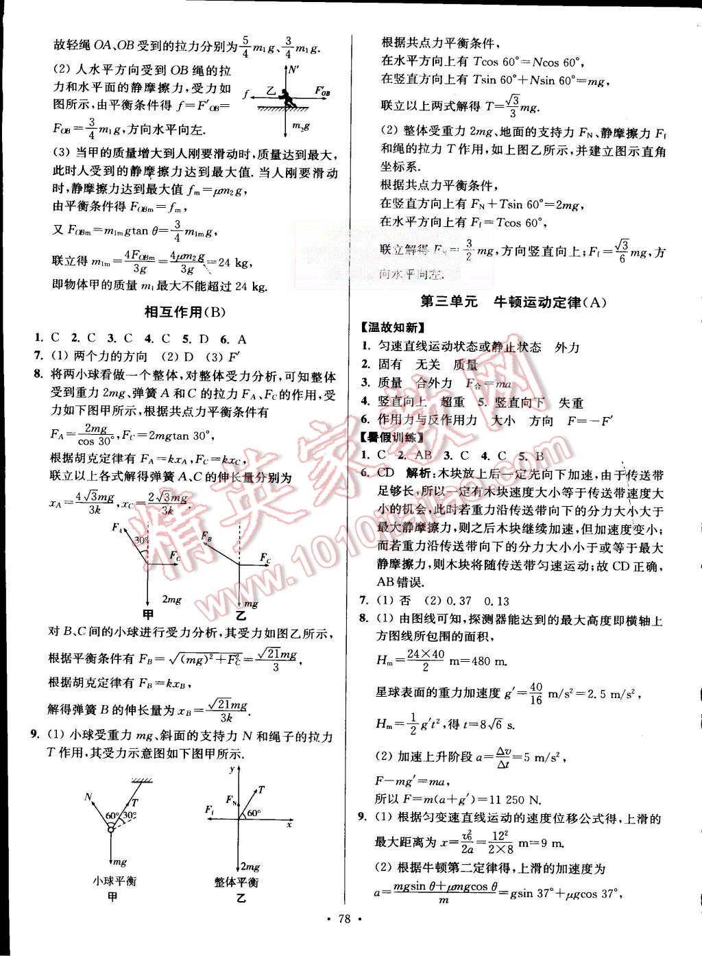 2015年南方鳳凰臺(tái)假期之友暑假作業(yè)高二年級(jí)物理 第2頁