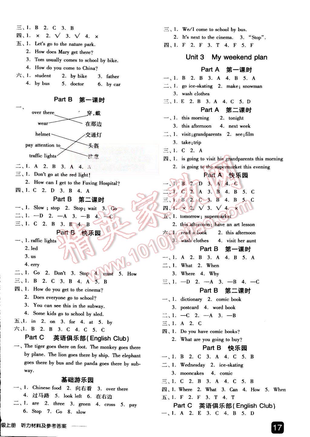 2015年全品學(xué)練考六年級英語上冊人教PEP版 第2頁