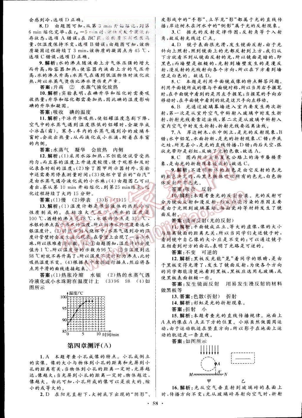 2015年初中同步测控优化设计八年级物理上册人教版 第30页