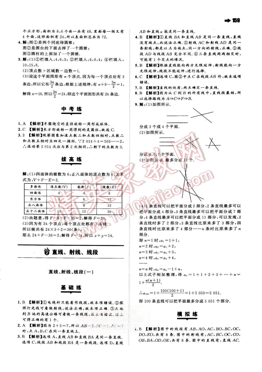 2015年一本七年級數(shù)學(xué)上冊人教版 第29頁