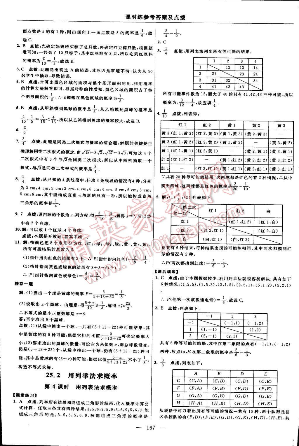 2015年點(diǎn)撥訓(xùn)練九年級(jí)數(shù)學(xué)上冊(cè)人教版 第41頁