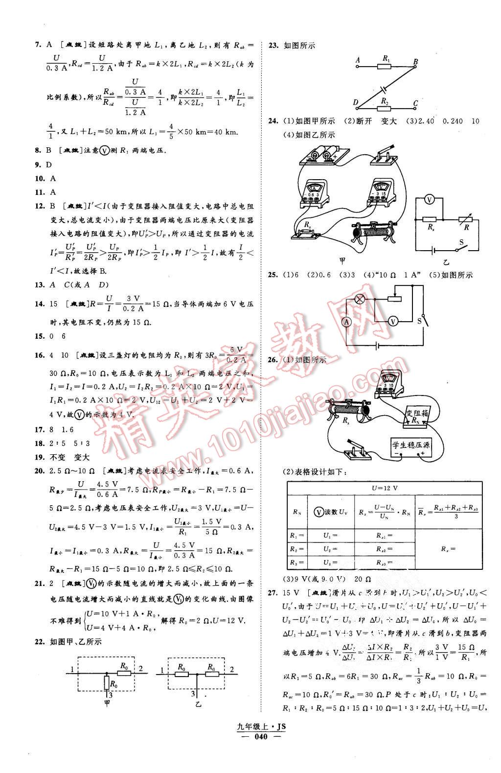 2015年經(jīng)綸學(xué)典學(xué)霸九年級物理上冊江蘇版 第40頁