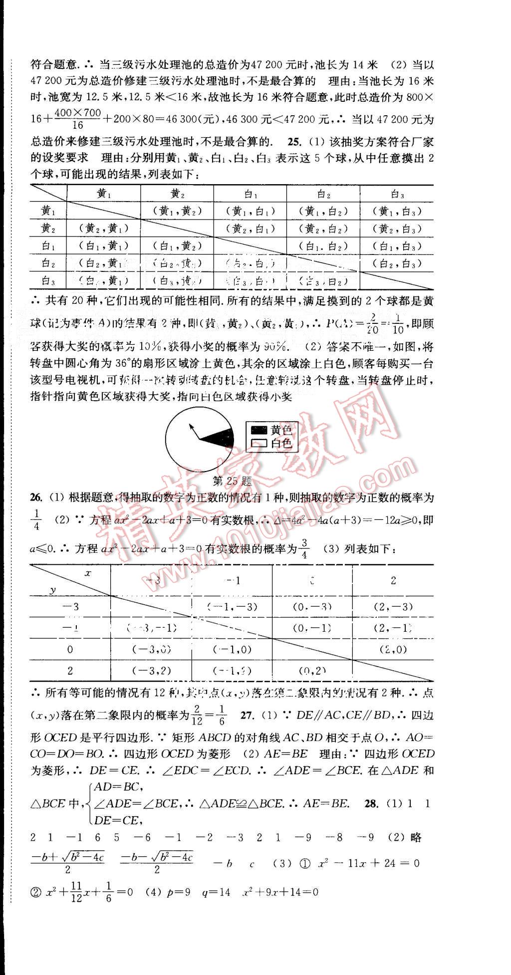 2015年通城學(xué)典活頁(yè)檢測(cè)九年級(jí)數(shù)學(xué)上冊(cè)北師大版 第19頁(yè)