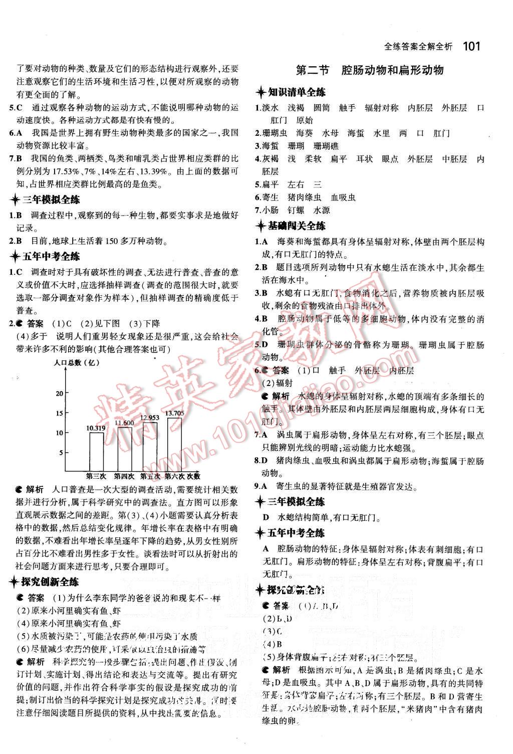 2015年5年中考3年模擬初中生物七年級上冊冀少版 第17頁