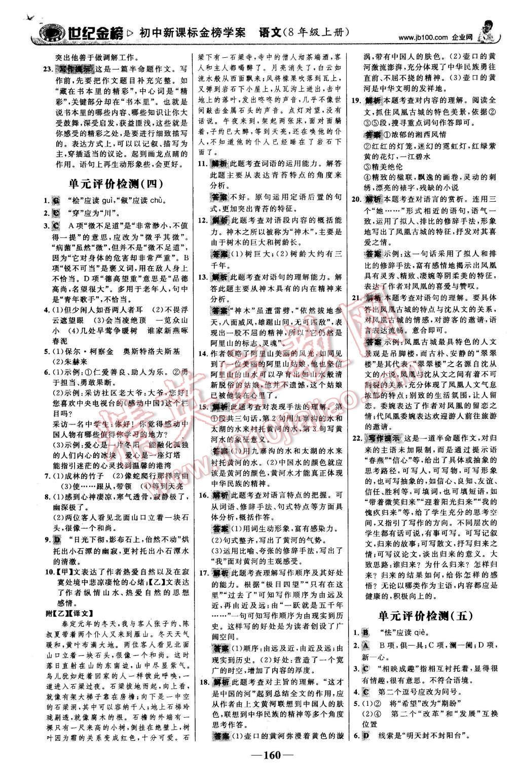 2015年世紀(jì)金榜金榜學(xué)案八年級(jí)語(yǔ)文上冊(cè)蘇教版 第21頁(yè)