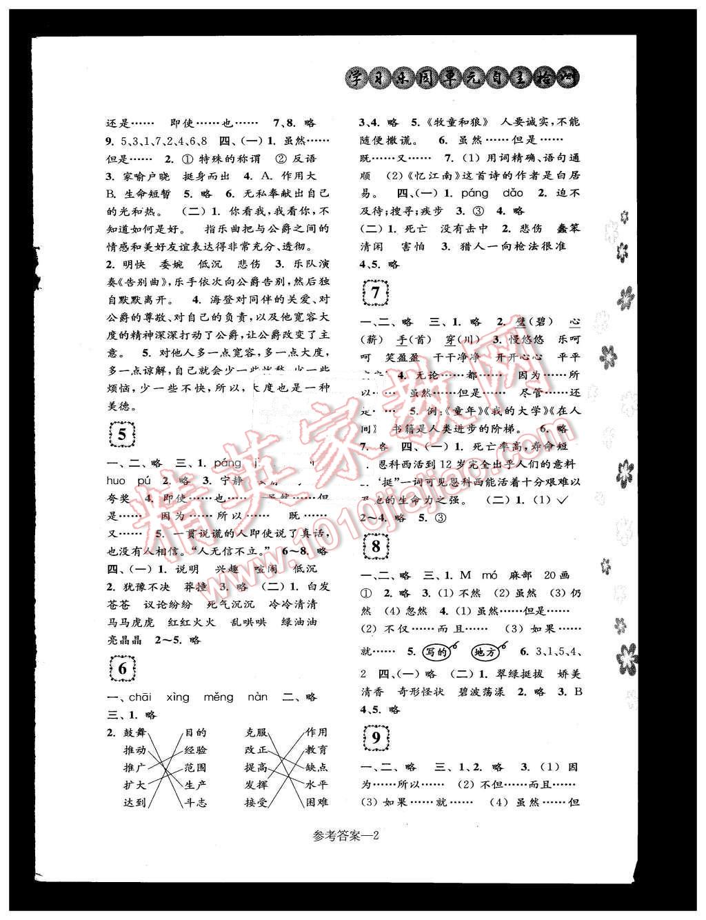2015年学习乐园单元自主检测五年级语文上册 第2页