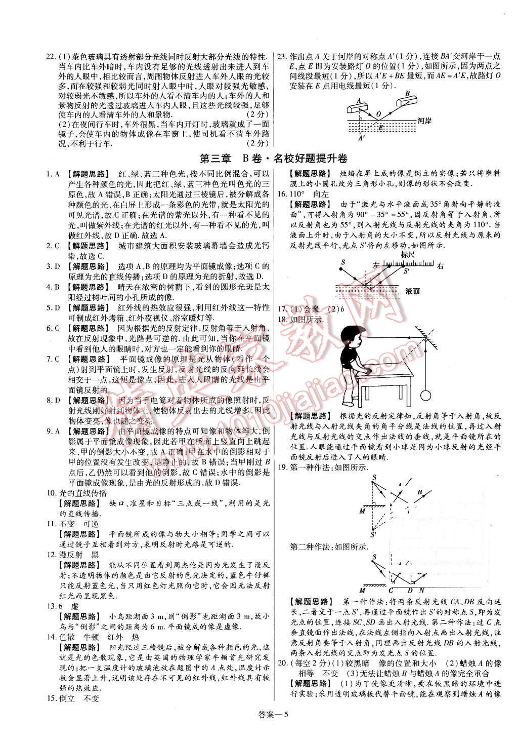 2015年金考卷活頁(yè)題選八年級(jí)物理上冊(cè)蘇科版 第5頁(yè)