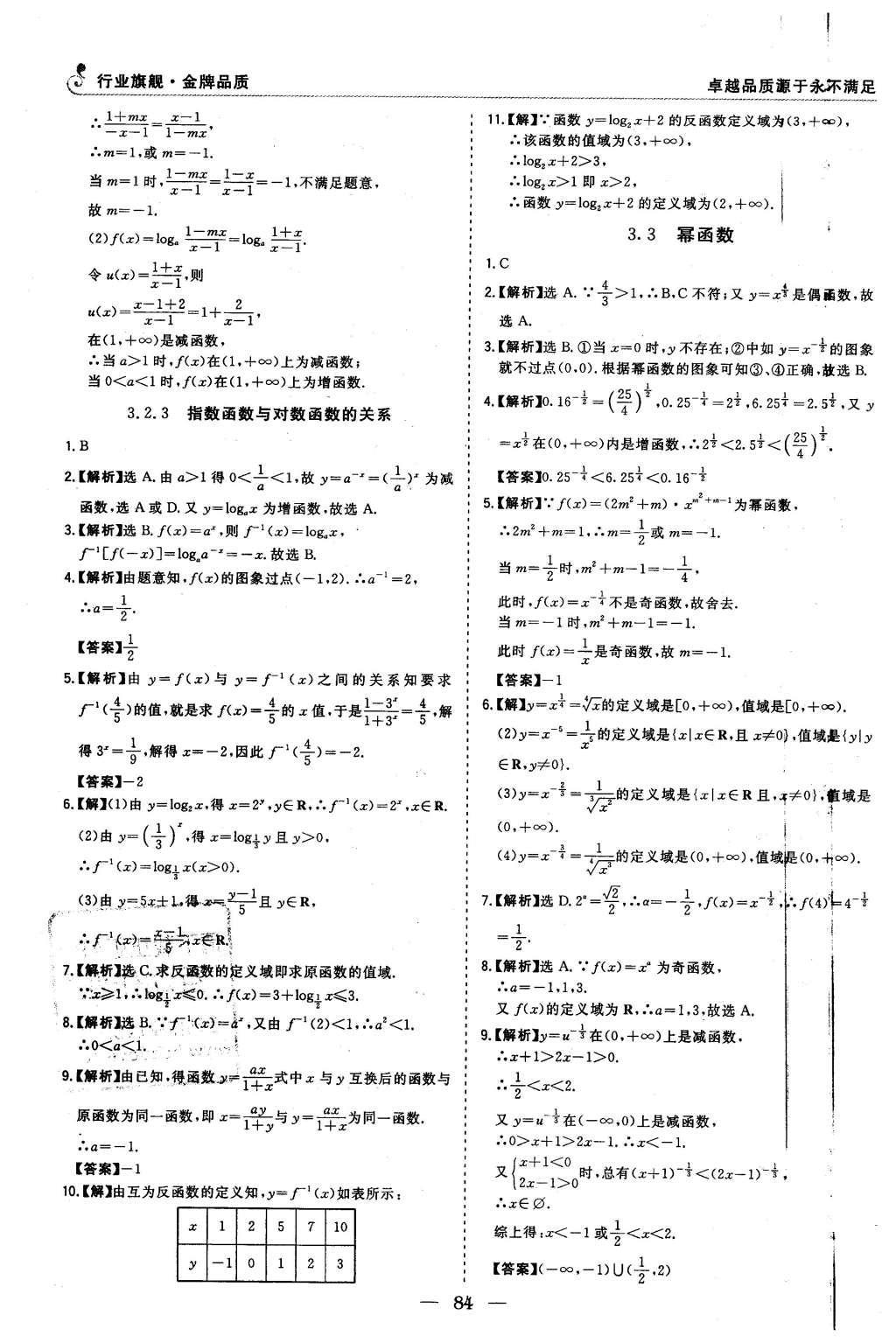 2015年高中同步学习讲义优化方案数学必修1人教B版 课时达标与单元评估第34页