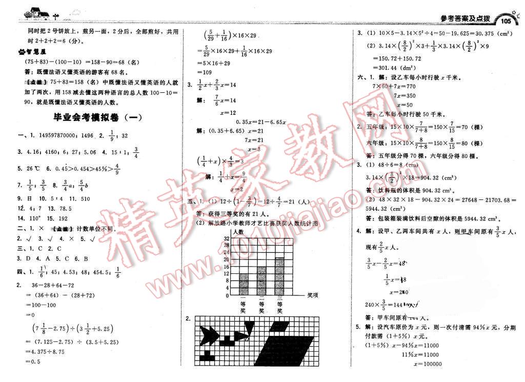 2016年綜合應(yīng)用創(chuàng)新題典中點六年級數(shù)學(xué)下冊北師大版 第23頁