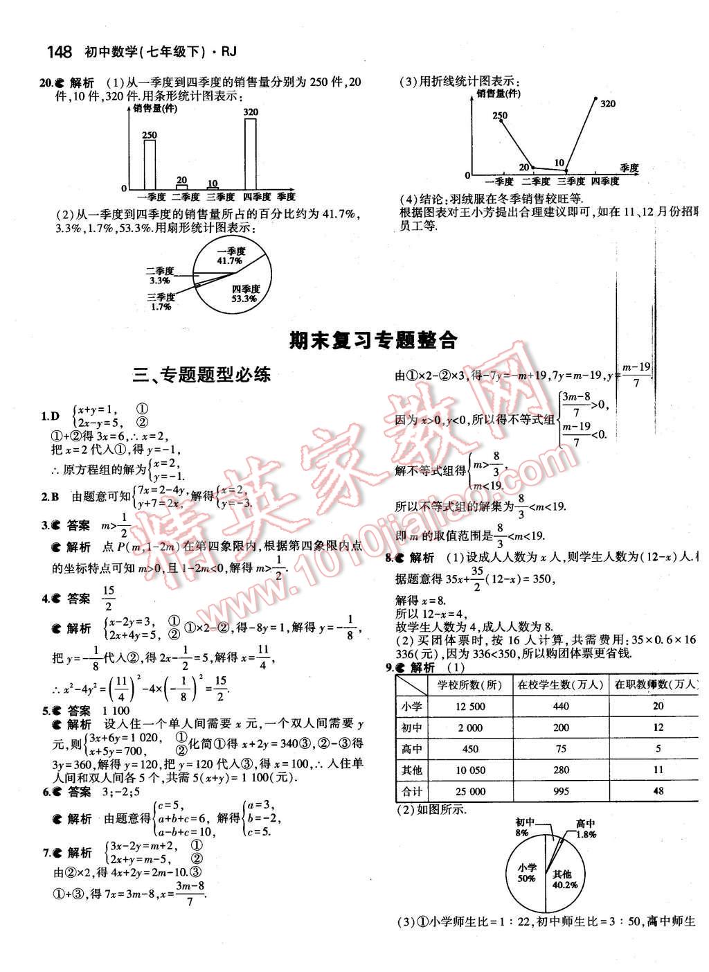 2016年5年中考3年模擬初中數(shù)學(xué)七年級(jí)下冊(cè)人教版 第33頁