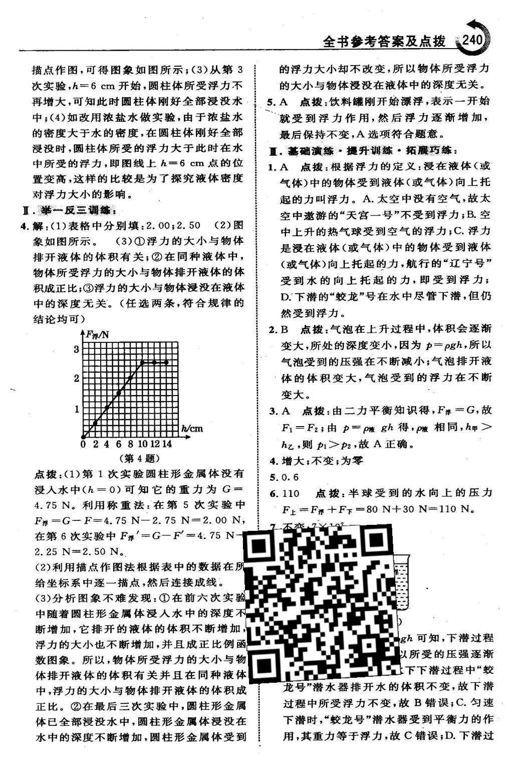 2016年特高級教師點撥八年級物理下冊人教版 第十章 浮 力第28頁