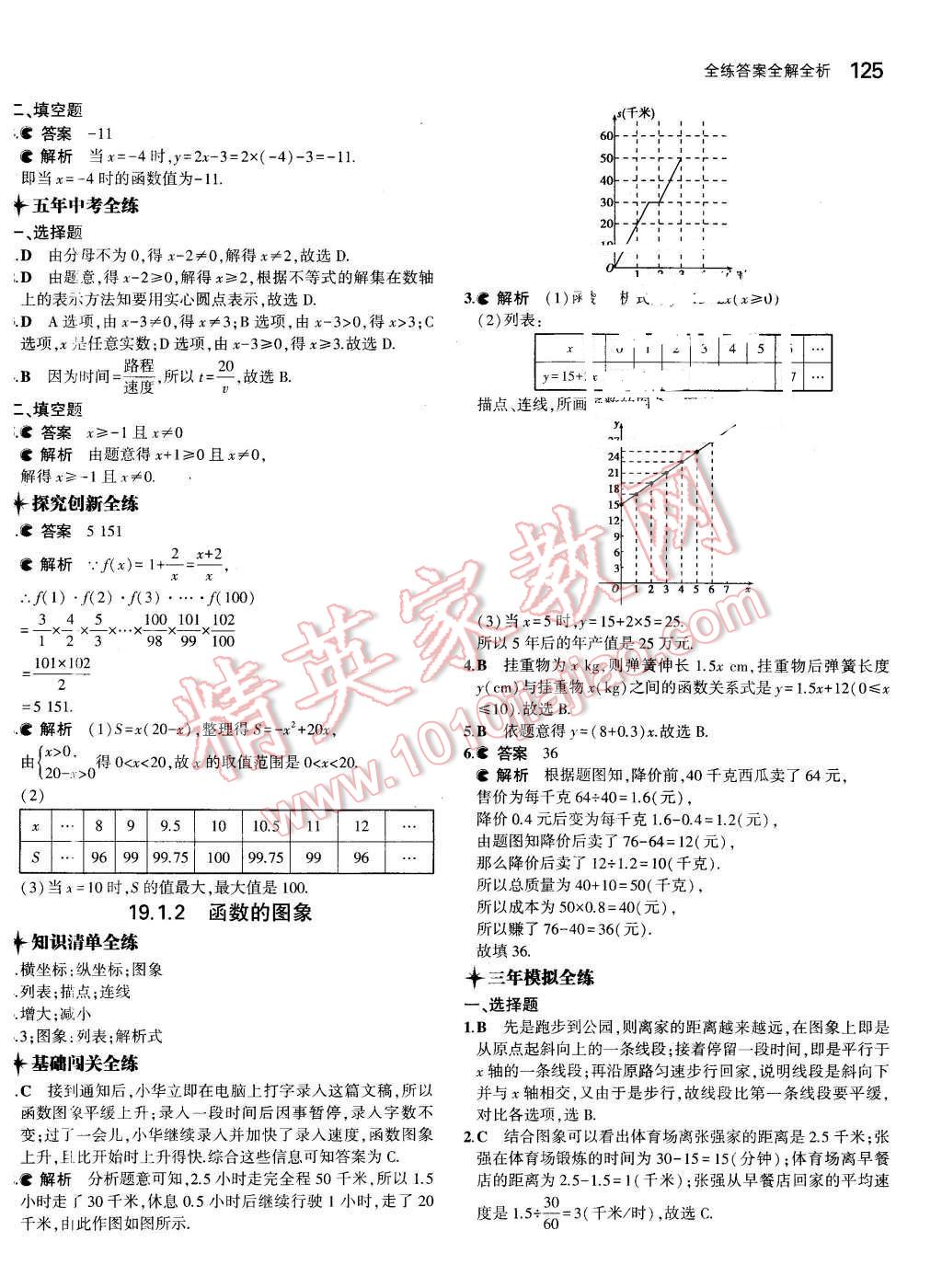 2016年5年中考3年模擬初中數(shù)學(xué)八年級(jí)下冊(cè)人教版 第24頁(yè)