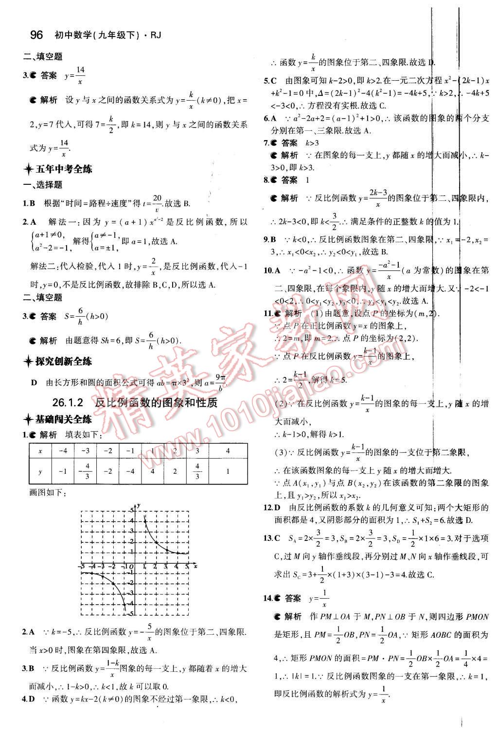 2016年5年中考3年模擬初中數(shù)學(xué)九年級(jí)下冊人教版 第2頁