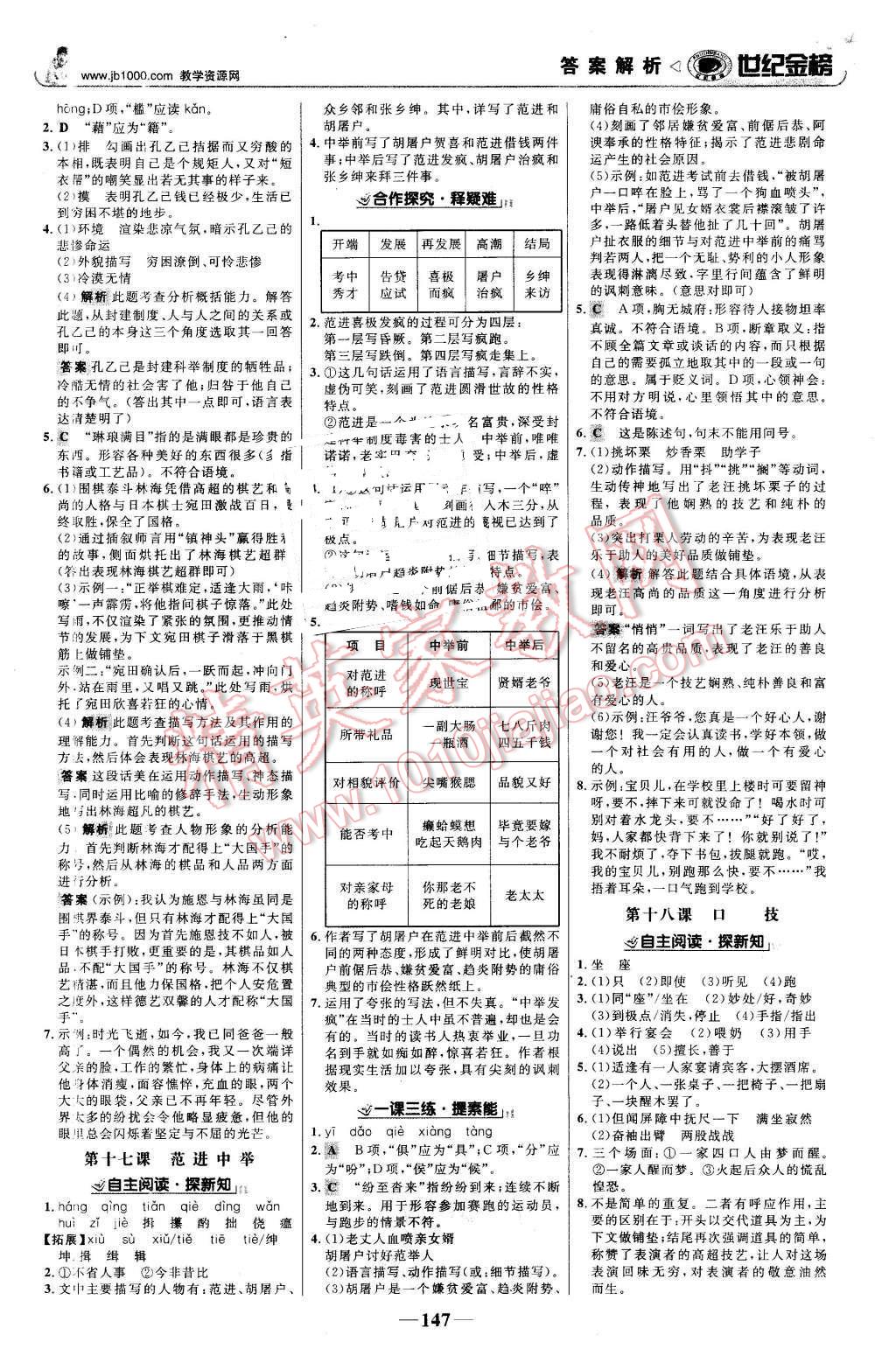 2016年世紀(jì)金榜金榜學(xué)案八年級(jí)語文下冊(cè)蘇教版 第8頁