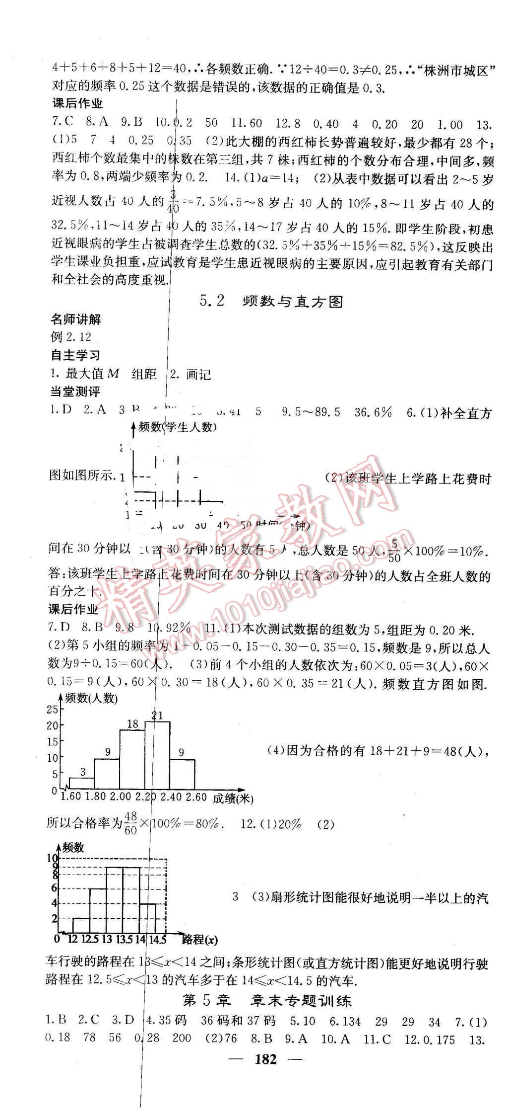 2016年課堂點(diǎn)睛八年級(jí)數(shù)學(xué)下冊(cè)湘教版 第34頁(yè)