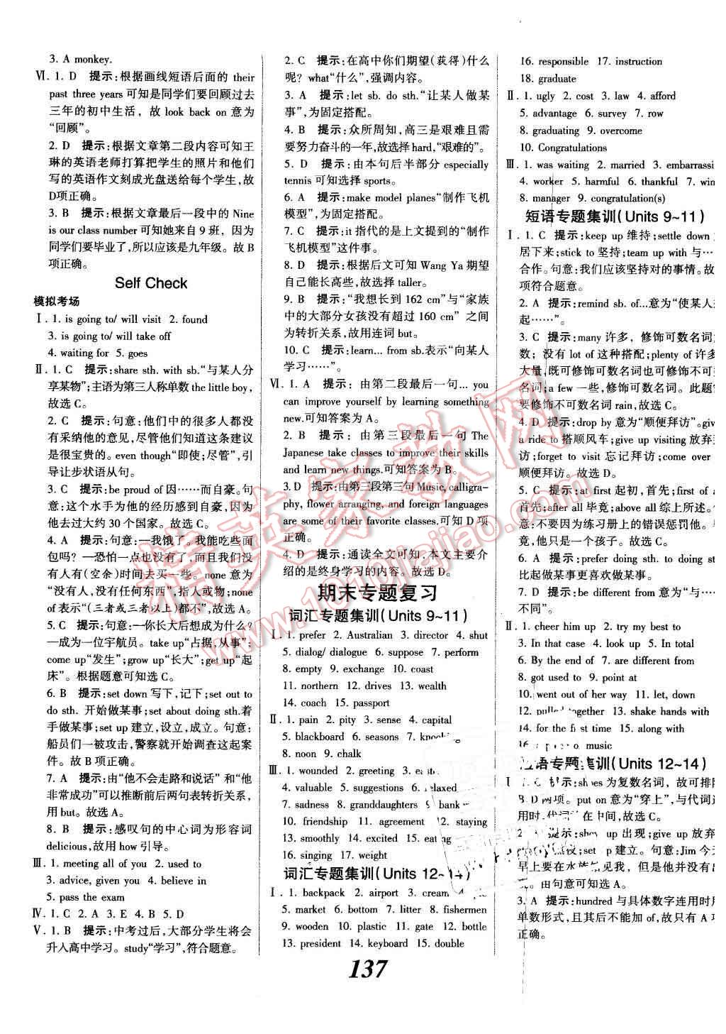 2015年全優(yōu)課堂考點(diǎn)集訓(xùn)與滿分備考九年級(jí)英語(yǔ)全一冊(cè)下人教版 第17頁(yè)