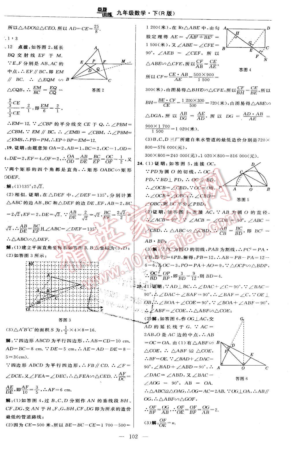 2016年點撥訓練九年級數(shù)學下冊人教版 第4頁