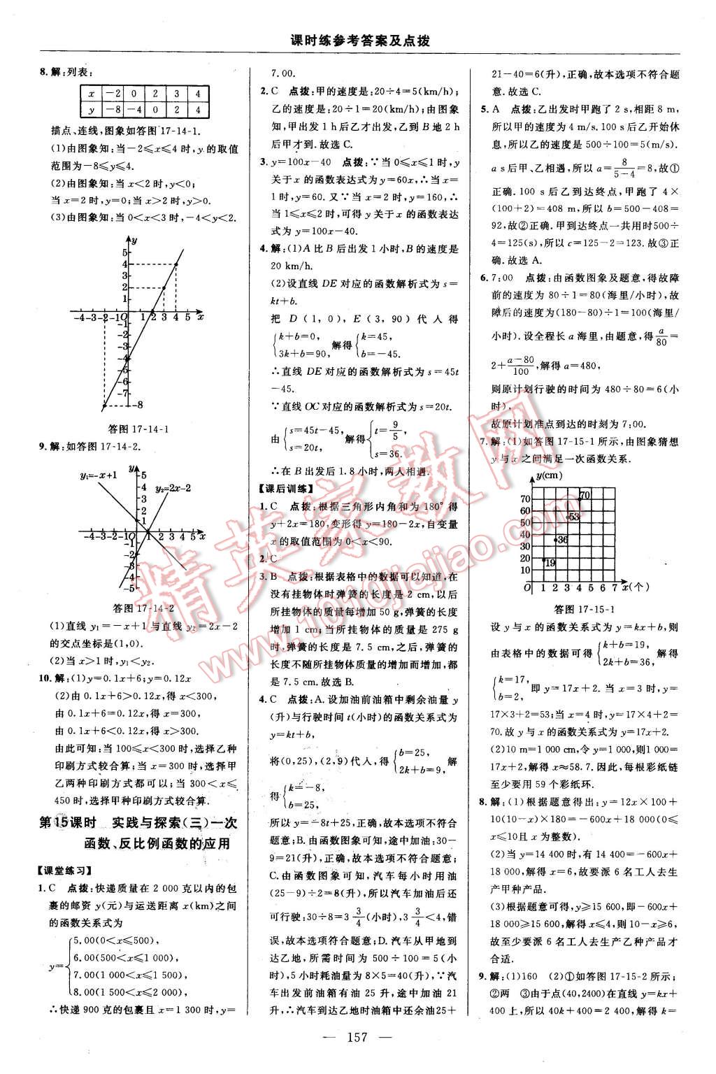 2016年點(diǎn)撥訓(xùn)練八年級(jí)數(shù)學(xué)下冊華師大版 第23頁