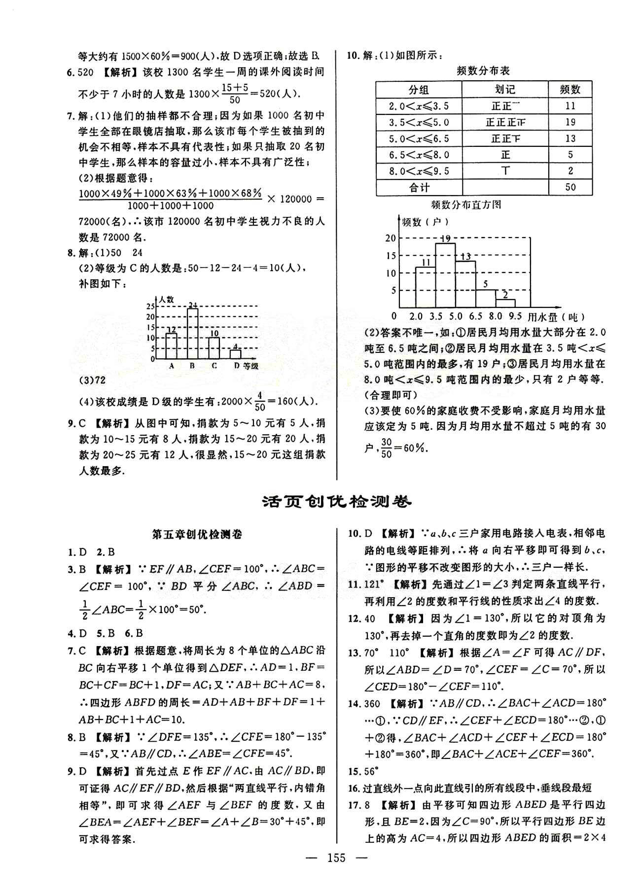 2015創(chuàng)優(yōu)作業(yè) 導學練七年級下數(shù)學新疆人民出版社 活頁創(chuàng)優(yōu)檢測卷 [1]