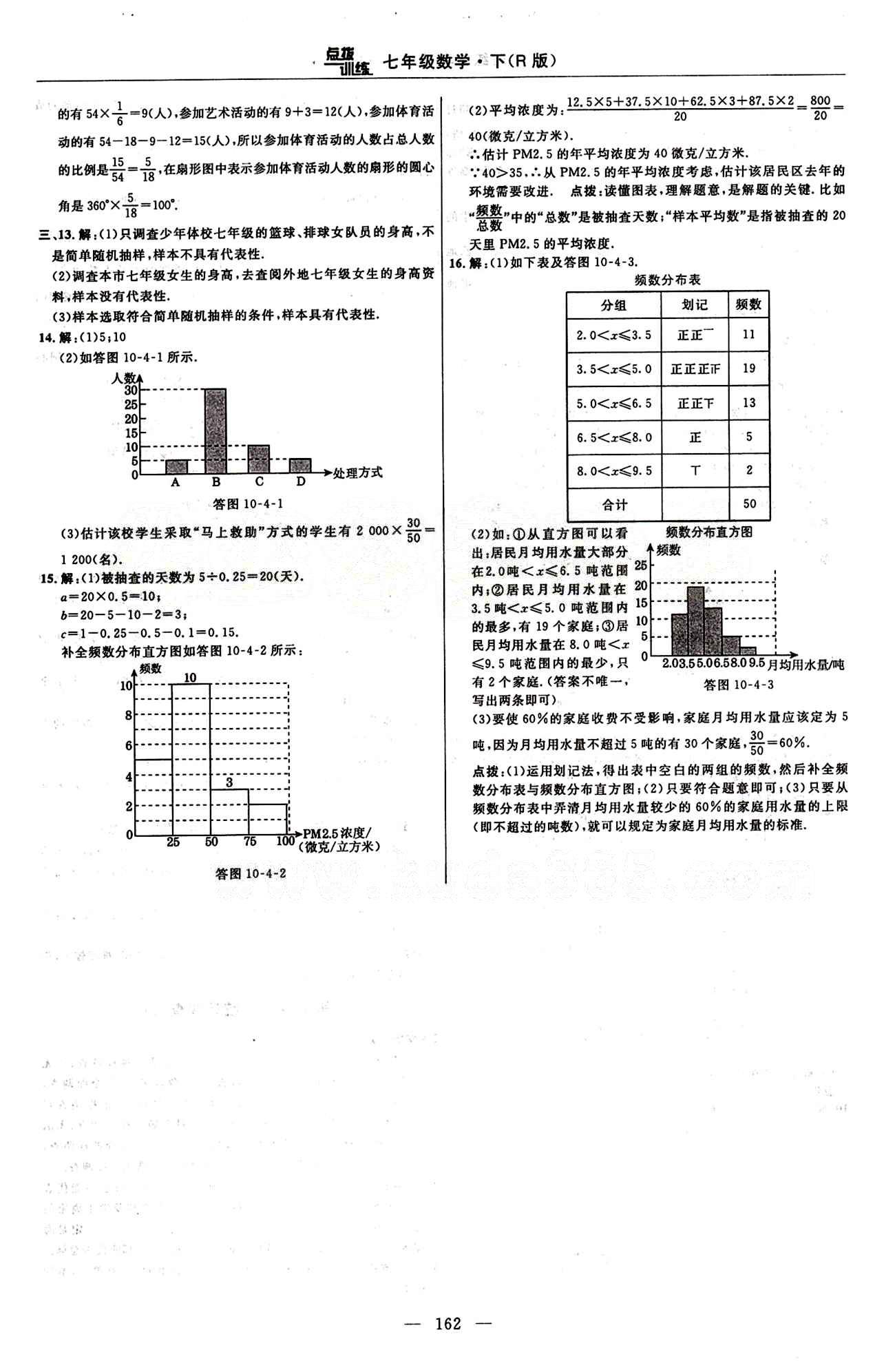 2015年點(diǎn)撥訓(xùn)練七年級(jí)數(shù)學(xué)下冊(cè)人教版 課時(shí)練答案與點(diǎn)撥 [26]