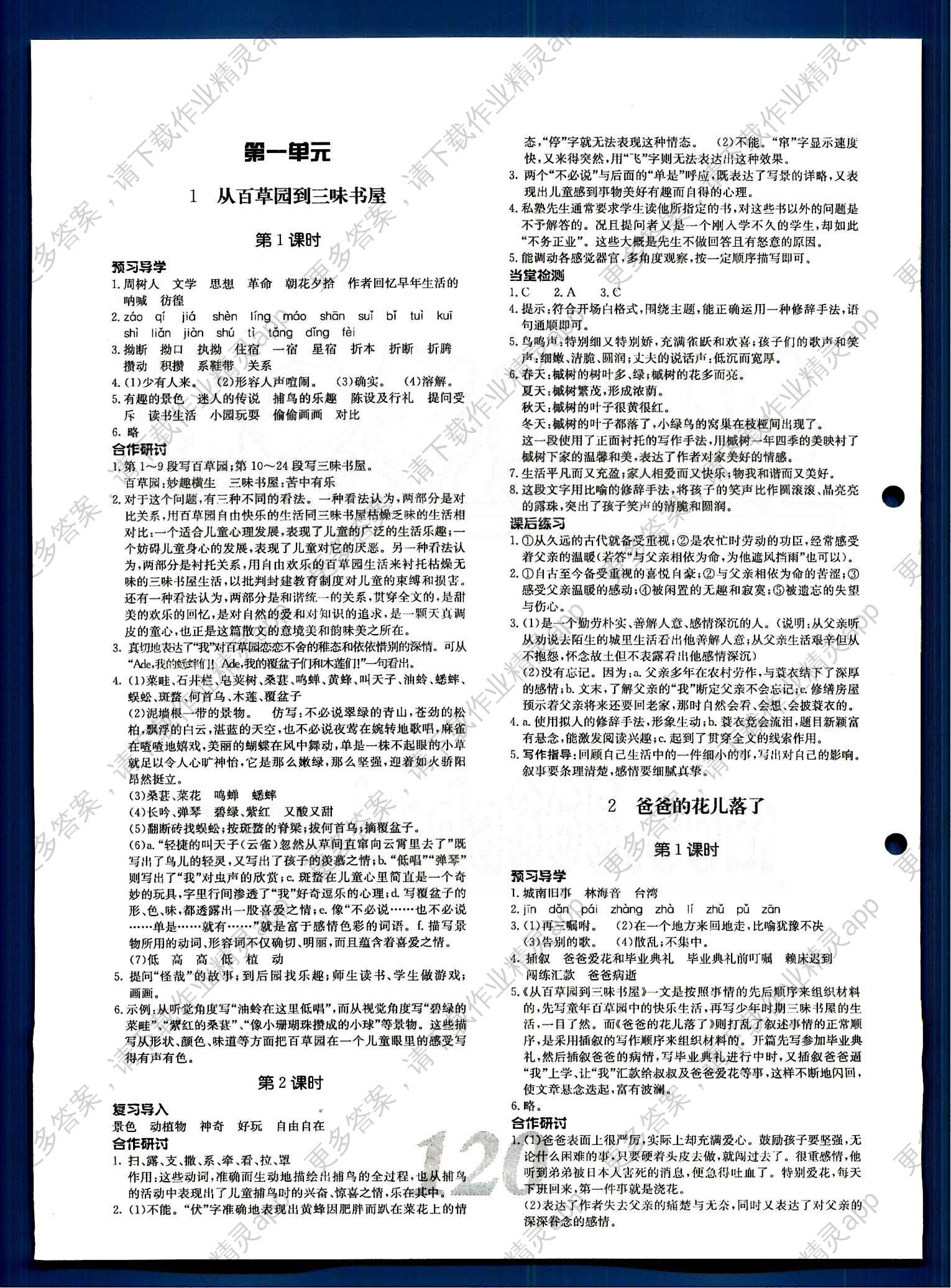 高效课堂导学案七年级下语文新疆青少年出版社答案—精英家教网