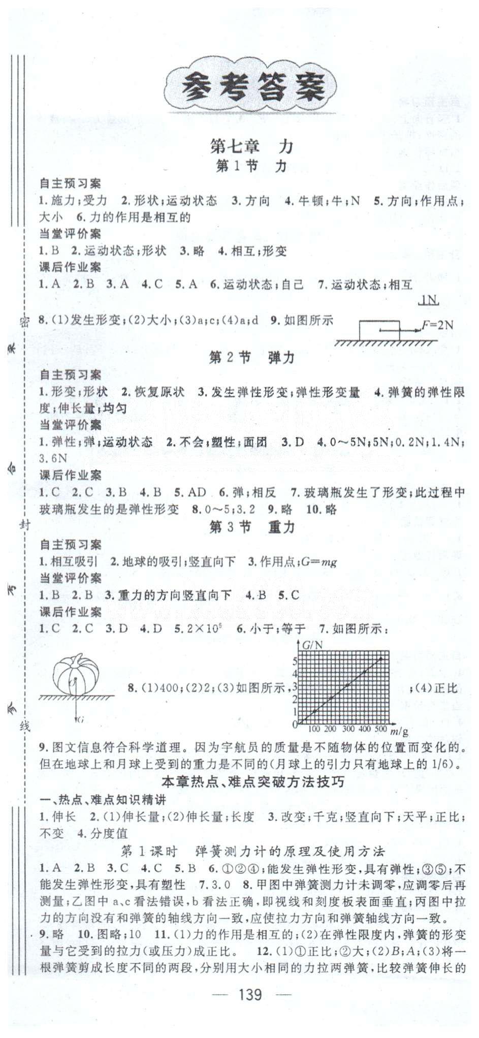 2015年名師測控八年級物理下冊人教版 7-9章 [1]