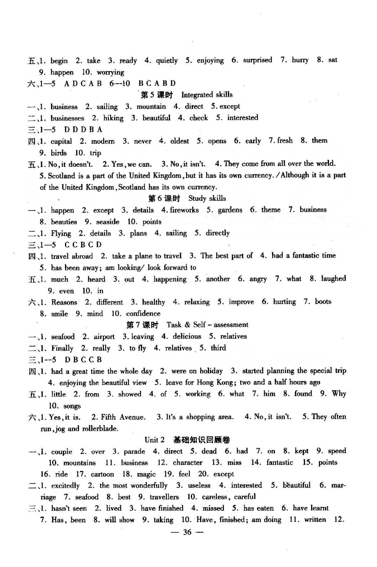 高效精練基礎(chǔ)練習(xí)能力測試八年級下英語北方婦女兒童出版社 Unit 1-4 [4]